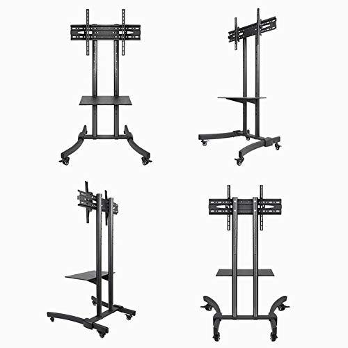 Soporte móvil para TV con bandeja y ruedas para 32 a 75 pulgadas miniatura 5