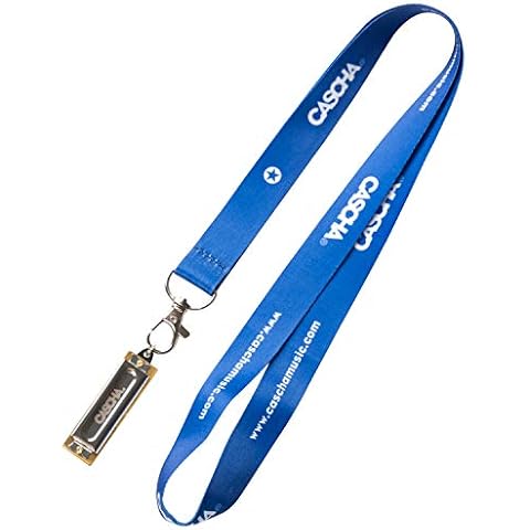 CASCHA Mini Harmonica with Key Ring, Metal Miniature Harmonica, Gift idea for Musicians Cover