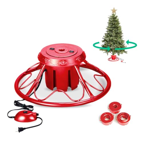 Home Heritage 360 Degree Rotating Christmas Tree Stand for Trees up to 9ft