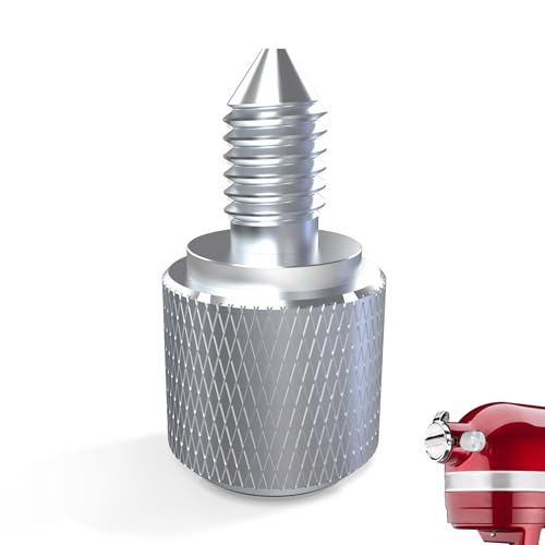 Mixer Thumb Screw Knob Fits for KitchenAid, Durable Aluminum Attachment Knobs Replacement Parts for KitchenAid Mixers, Replaces 9709194, 4162142, 240374 (Aluminium)