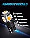 Yorkim 194 LED Bulbs Warm White Super Bright New 5th Generation, T10 168 LED Bulb for Car Interior Door Courtesy Dome Map License Plate Lights W5W 2825,Pack of 10