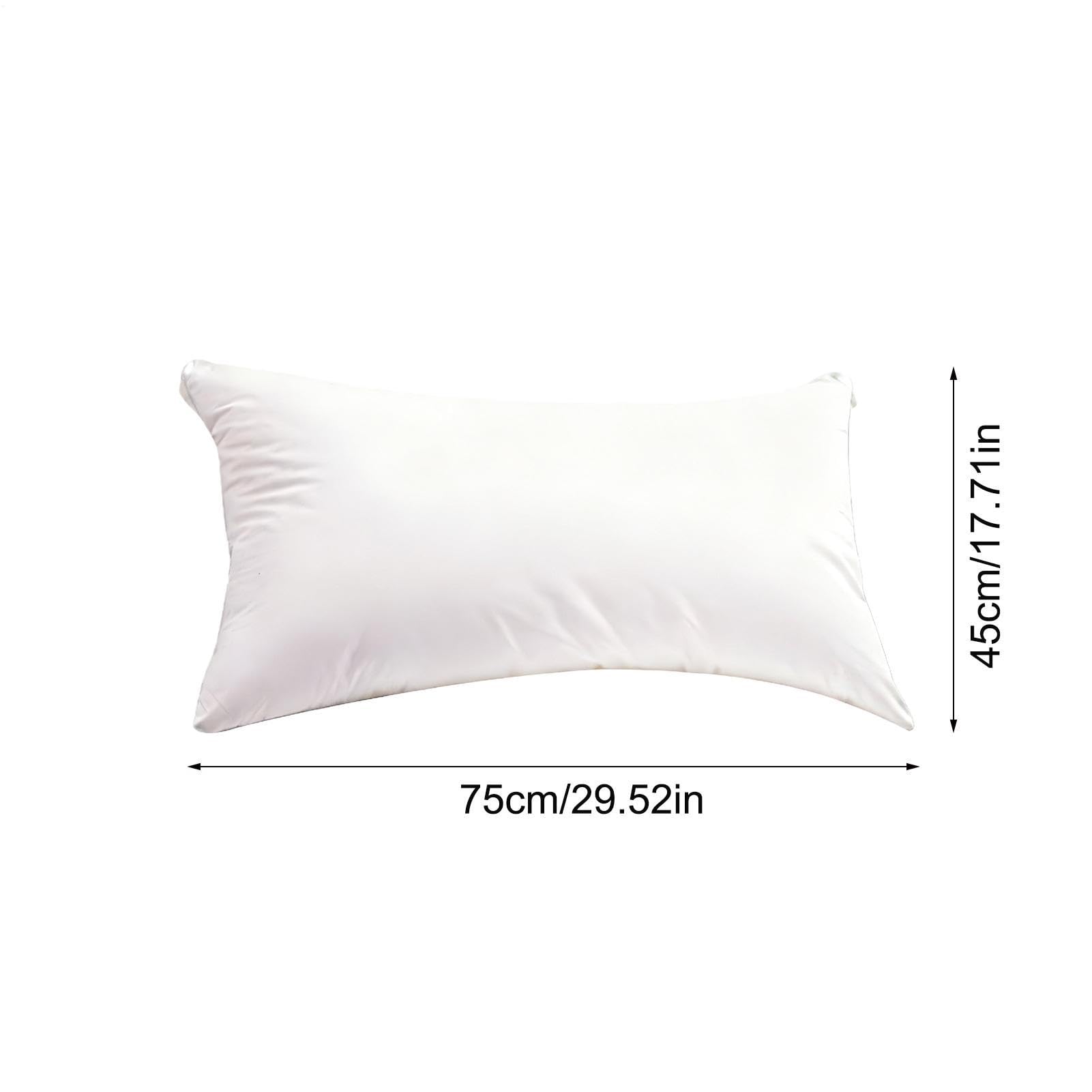 Almohada antironquidos, 75 x 45 cm, suave y lavable a máquina, almohada de apoyo para dormir, para hombres, mujeres, niñas, adolescentes, adolescentes, esposas, maridos, hijo, hija,