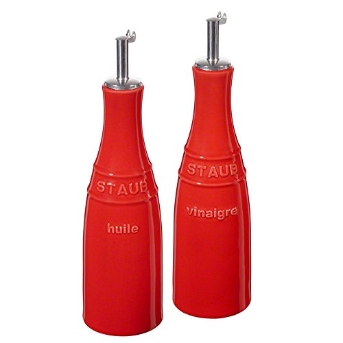 Staub 40511-788 Oil Bottle with Vinegar Cherry