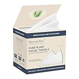 Premium Disposable Face Towels, 10"x12" XL, 90gsm Ultra-Thick 100% USDA Biobased Facial Towel, Gentle for All Skin Types, Magnetic Closure Box with Visibility Window (1 pack of 50ct)