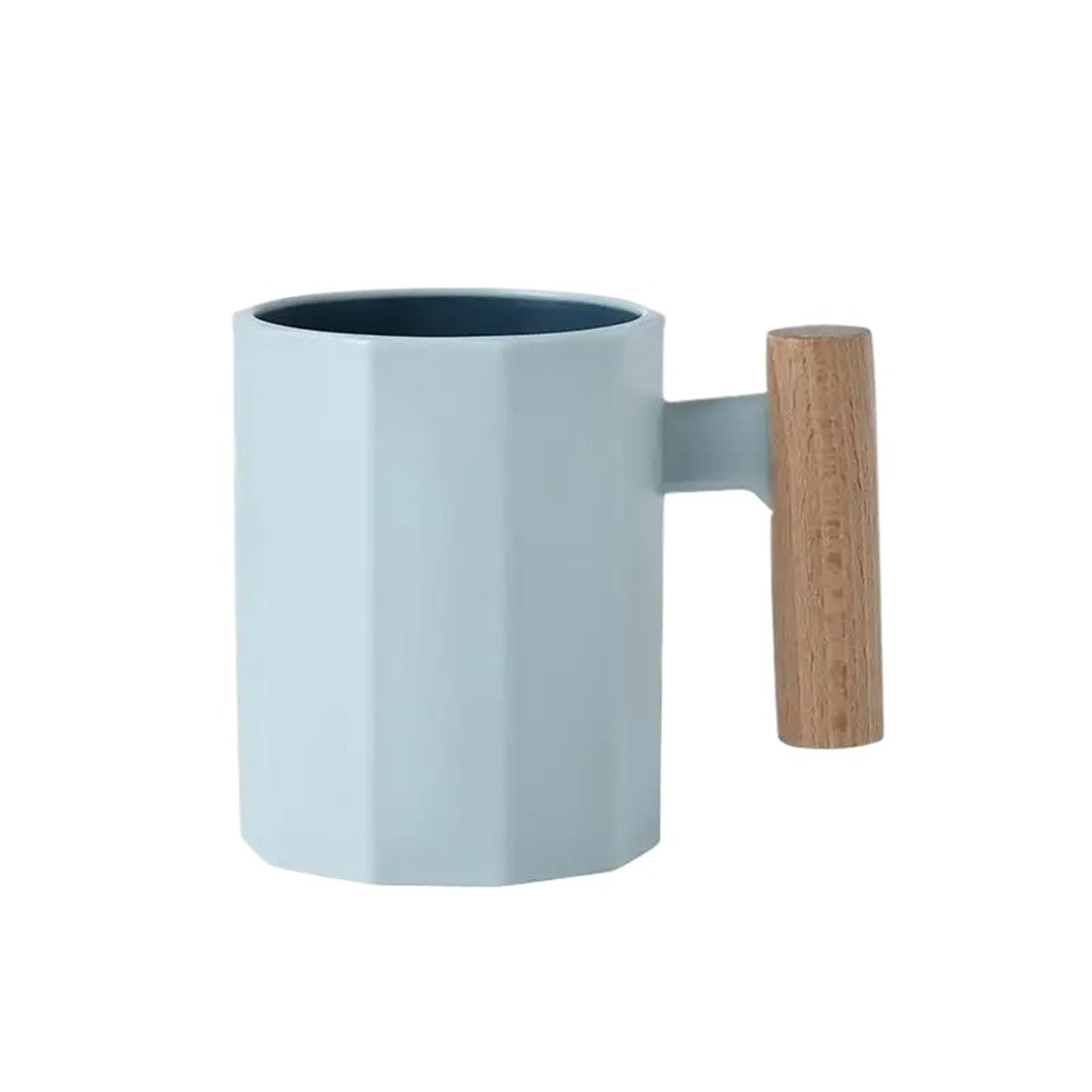 2Pcs Mouthwash Cup Sense Wood Handle Brushing And Washing Dormitory Simple Household Couple Toothbrush for Toothbrushes(Blue)