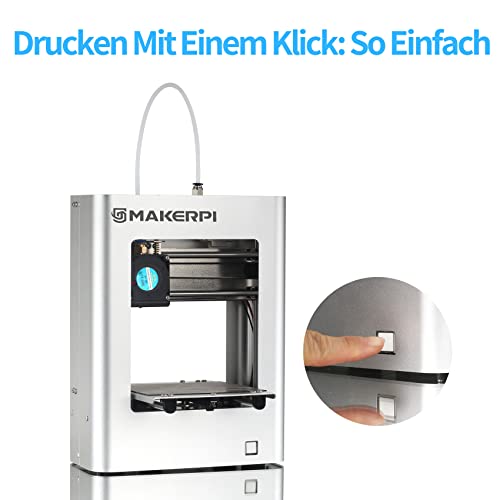 MakerPi 3D Drucker Mini Klein Tragbar Für Kinder,Ein Knopfdruck,24V Sicheres Ladegerät,Automatische Nivellierung,Biegbare Plattform,TF Kartendruck,48W Stromverbrauch,Bauraum 100X100X100mm - Image 5