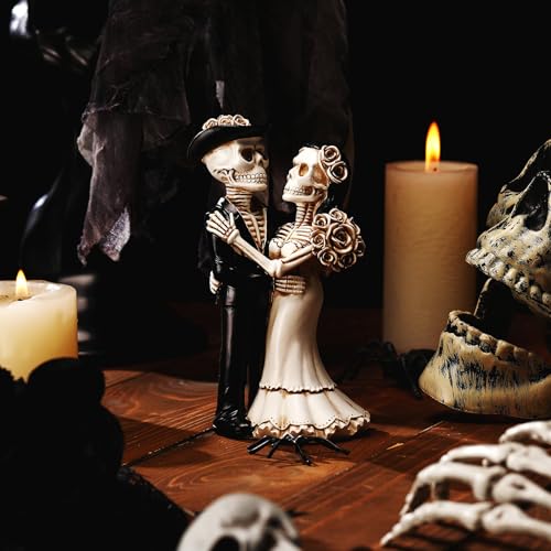 Figurilla Pareja Calavera Día de Muertos Decorativa miniatura 4