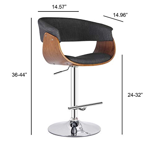 Ac Pacific ACBS22 Modern Swivel-Adjustable Barstool thumb #1