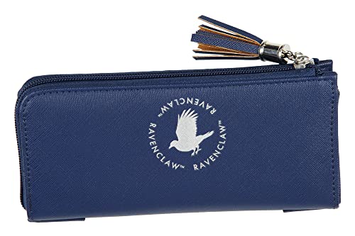 Bioworld Harry Potter Wallet Designer Hogwarts Ravenclaw House Zipper Clutch Faux Leather Wallet For Women2