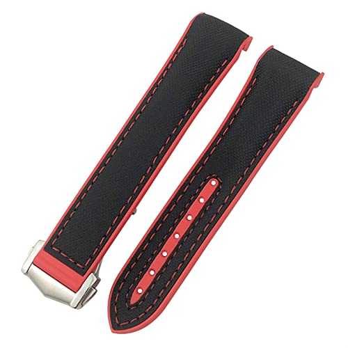 Bracelet de montre de sport en silicone 22mm compatible Omega Diver 300 nylon