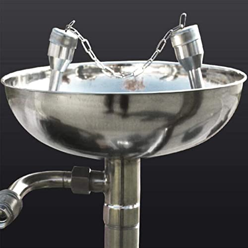 Douche oculaire de sécurité, Station de Lavage oculaire d'urgence - Unités de Douche de sécurité en Acier Inoxydable 304 avec signalétique de Lavage oculaire pour Une Utilisation en Milieu s
