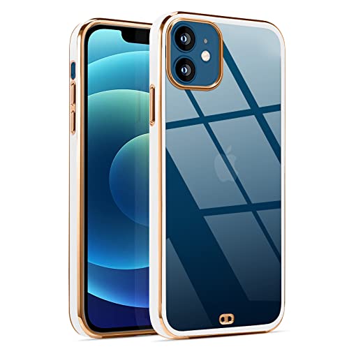 Guokaien iPhone12 iphone12Pro p P[X NA phone12/12 pro X}zP[X Jo[   킢 ؍ ϏՌ ^ lC NAP[X bLH ACtH12/12pro(zCg)