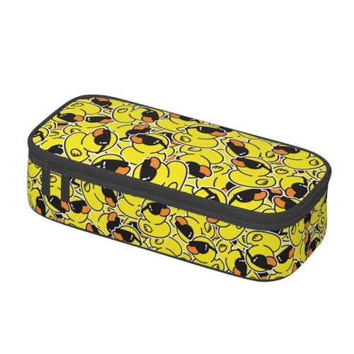 Image of Cool Duck Cartoon Funny Pencil Case Organizer Big Capacity Pencil Pouch Stationery With Zipper School Supplies Pencil Bag For Girls Boys Office, j56tsd