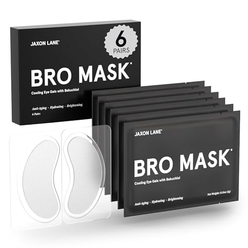 BRO MASK Under Eye Patches for Men Skin Care | Cooling Eye Masks ...
