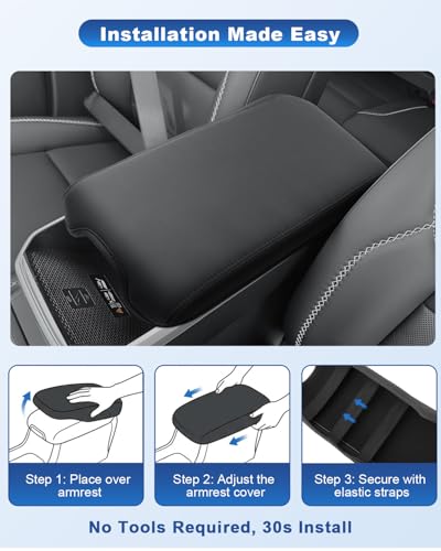 Image of CDEFG for 2025 2026 GMC Terrain Center Console Cover Armrest Cover, for 2025 2026 GMCTerrain (Elevation, AT4, Denali) Accessories Middle Console Pad Arm Rest Protector