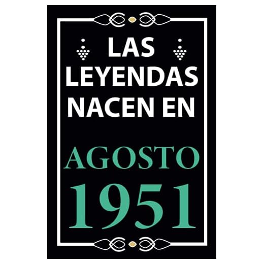 Las leyendas nacen en Agosto 1951: Regalo de cumpleaños perfecto para hombre y mujer de 70 años I Cita positiva , humor I Cuaderno , diario , libro de ... I Idea original para el 70 cumpleaños