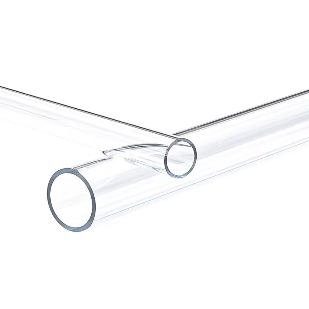 Tubo Trasparente Rigido Diametro esterno11mm-15mm Spessore della parete1mm-3mm L500mm 2pcs Artigianato Decorazione,12mm*3mm