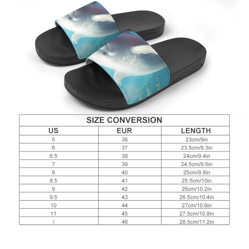 Beluga Whale House Sandals Non-Slip Bathroom Slippers Beach Summer Shoes for Men Women2