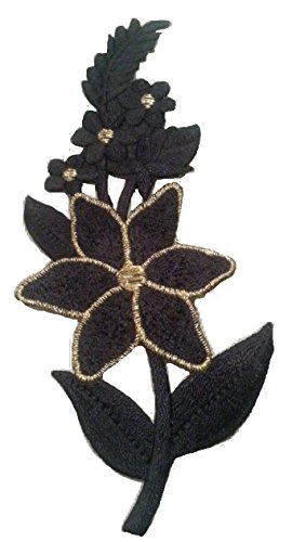 Toppa Termoadesiva Ricamata Fiori Con Lucix, 8cm, Multicolore Per Jeans E Stoffa - Applicazione Facile - 4