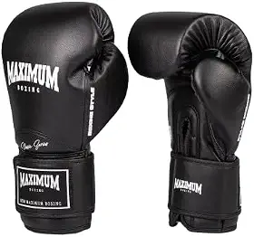 Luva De Boxe E Muay Thai Maximum New Classic Black 12OZ