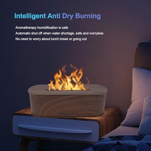Difusor aromático eléctrico Fire Flame con LED y humidificador miniatura 4
