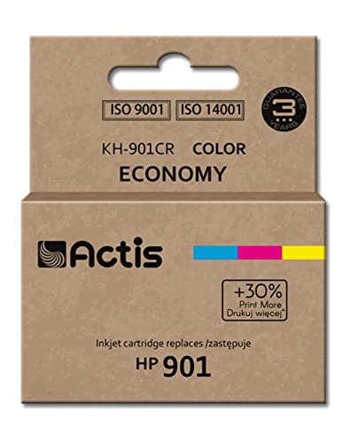ACTIS Teinte KH-901CR (REEMPLAZO DE HP 901 CC656AE - ESTÁNDAR - 21 ML - Color)