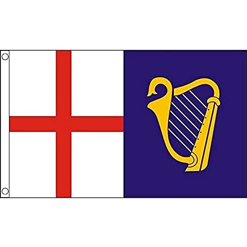 AZ FLAG, Jack And Command 1649-58 Flag, 3x5 Ft, 100D Polyester Bristish Historic Banner with Two Metal Grommets