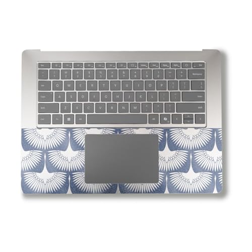 Image of Glossy Glitter Laptop Skin Compatible with Alienware M18 R2 (2024) - Feather Duster - Premium 3M Vinyl Protective Wrap Decal Cover - Easy to Apply | Crafted in The USA by MightySkins