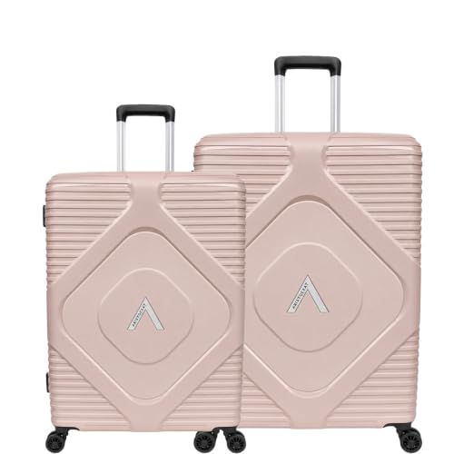 Image of Aristocrat Set of 3 Pc Cabin 55cm(Small) Check-in 66cm(Medium) Check-in 76cm(Large) 8 Wheels,Anti Theft Zipper, Combination Lock | 3-Year Warranty (Etherea, Set of 2 (55cm /66cm))