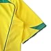 Brazil Ronaldinho #10, Ronaldo #9 Men’s Soccer Jersey Fan Edition – Short Sleeve Training & Casual Shirt – Home 2004/05 (US, Alpha, XX-Large, Regular, Regular, Opti Yellow/Apple Green #10)