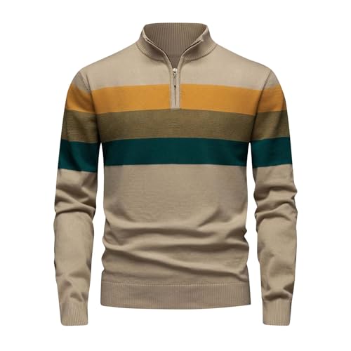 Sweater Men Crewneck Long Sleeve Sweaters Textured Pullover Sweater Cable Knit Pullover Plus Size Warm Winter Outwear - Main Image