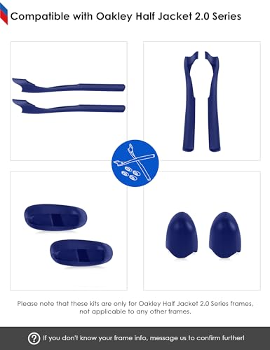Image of BLAZERBUCK Replacement Sock Kits Earsocks & Nosepieces for Oakley Half Jacket 2.0 XL Sunglass