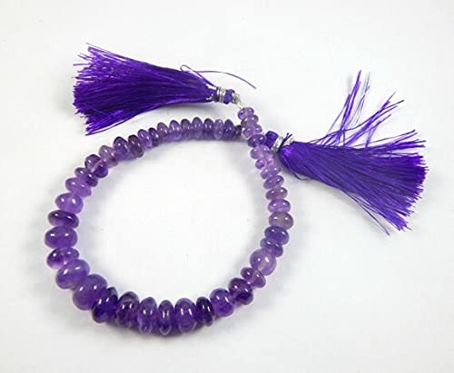 Amethyst Plain Rondelles pour créer un cadeau personnalisé unico