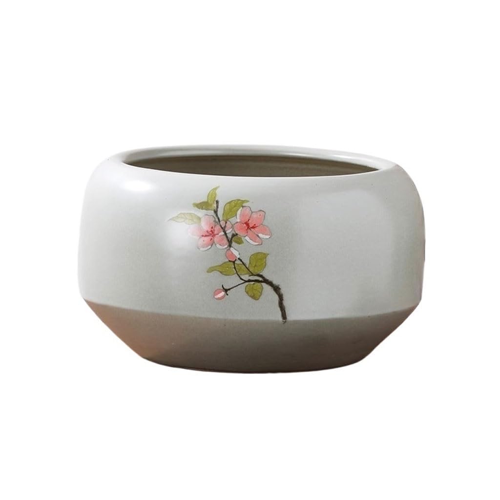 GELASIGE Flower Pots Living Room Green Plant Ceramic Flower Pot Household Bonsai Pot In Special Flower Pot Outdoor Flower Pots