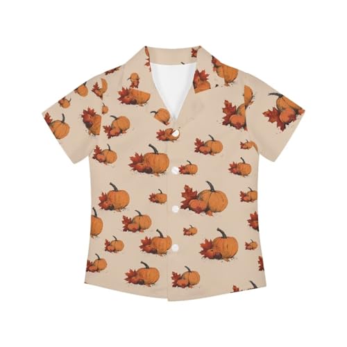 PinUp Angel Funky Casual Hawaiian Shirt Kids Boys Girls Funny Halloween Pattern Short Sleeve Unisex Beach Shirt