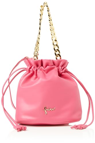 Sac à main bandoulière femme fuchsia SIDONA, grand sac seau tendance taille unique