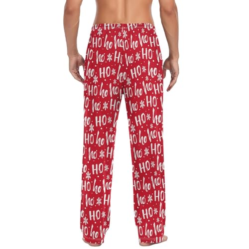 Men's Pajama Pants Sleep Lounge Pants Men Pajama Bottoms with Pockets Drawstring2