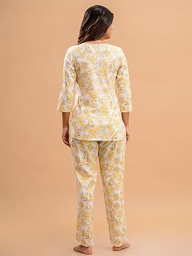 Image of feranoid Women Full Sleeves Cotton Nightsuits