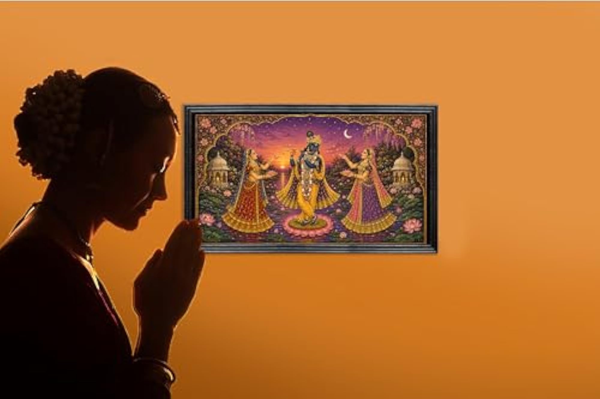 Shreenathji Pichwai Framed Wall Art