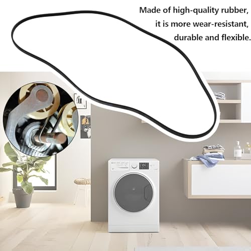 YINETTECH 1 Stück elastischer Antriebsriemen für Waschmaschine Keilriemen 4 Rippen Riemenumfang 1238 mm Breite 9 mm kompatibel mit Hanseatic kompatibel mit Bauknecht kompatibel mit Whirlpool
