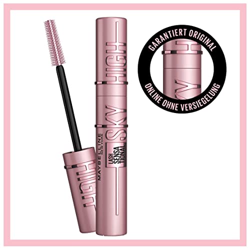 7. Bild von Maybelline New York Sky High Schwarze Wimperntusche für extrem lange Wimpern und Volumen, Lash Sensational Sky High Mascara, Farbe: Very Black, 7,2 ml