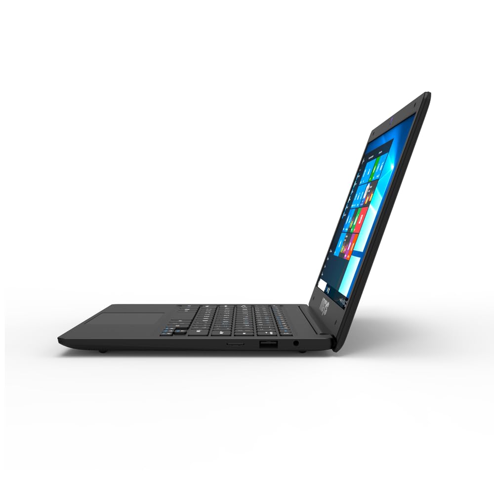 12-inch Laptop, Celeron N4020C, 4GB RAM, 256GB storage, Windows 11, Black