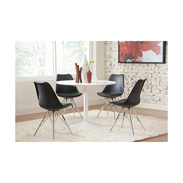 ASPECT Kuros Dining Round Table Glass Top with Chromed Base - Image 3