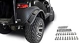 Huskey 4PCS Golf Cart Fender Flares for Club Car Precedent 2004-Up G&E Models With Stainless Steel Hardware,3-4 Inches Wide, Made of Impact-Resistant Plastic,for Lifted Golf Cart with Offroad Tires