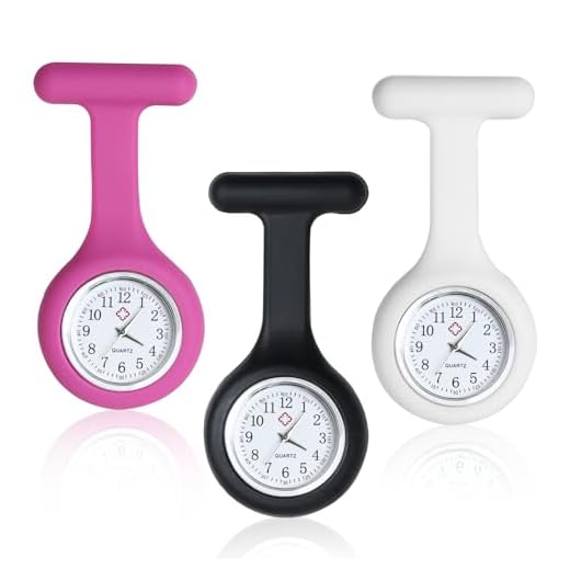 gaubss Montre Infirmiere 2 Pièces pour Blouse,Montre trotteuse infirmière, Précis et Facile à Lire,Idéales pour Aides Soignantes et Étudiants Infirmiers Montres à Gousset pour Infirmières