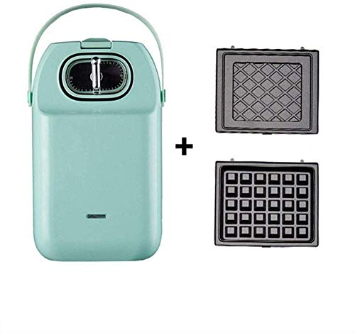Kleine Multifunktionale Brotbackautomaten Maschinen, Edelstahl Sandwich-Maschine Waffel-Maschinen-Hersteller, mit Non-Stick Kochplatten Easy Clean