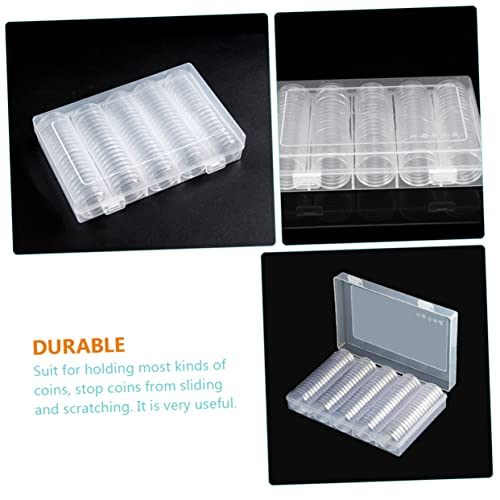 Caja organizadora transparente para monedas, set 101 piezas miniatura 6