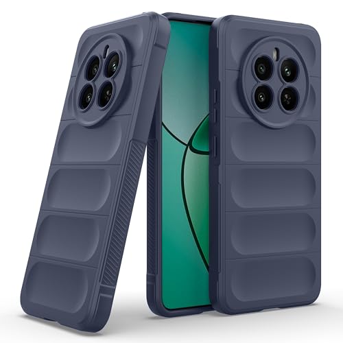 Image of Amazon Basics Back Case Cover for Realme Narzo 70 5G | Compatible for Realme Narzo 70 5G Back Cover | Matte Soft Flexible Silicon | Liquid Silicon Magic Case with Camera Protection | Sapphire