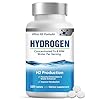 Hydrogen Water Tablets, 120 Capsules Hydrogen Tablets, Fast-Dissolving Molecular Hydrogen Supplement, for Brain Health and Cognitive Function, Gluten Free, Soy Free, Portable Hydration Support