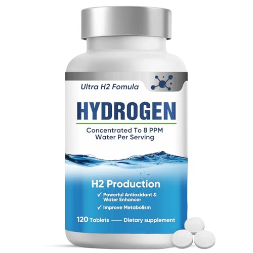 Molecular Hydrogen Water Tablets with Magnesium, 120 Tablets Hydrogen Tablets